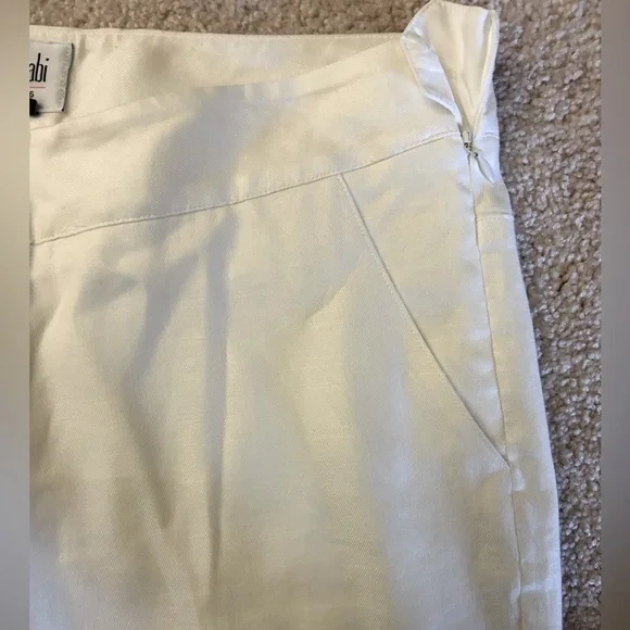 Cabi White Linen Trousers - Picture 3 of 7